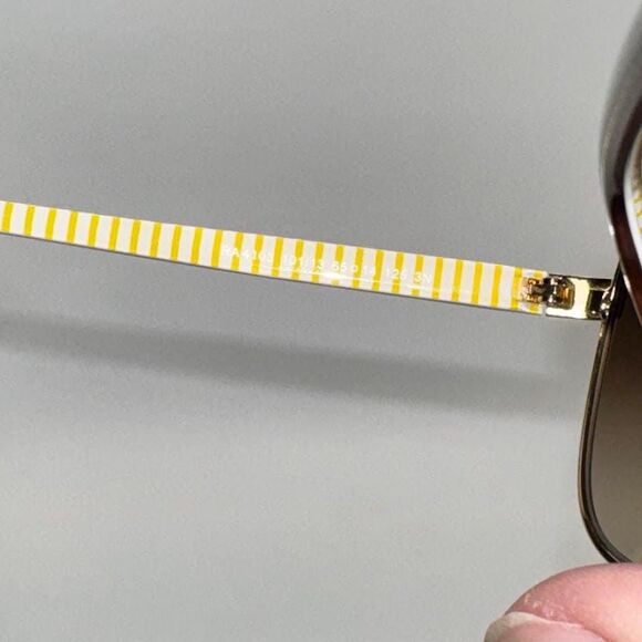 NEW Ladies Y2K Polo Ralph Lauren Oversized Sunglasses RA4103 Gold/Brown 65/14 main image 5